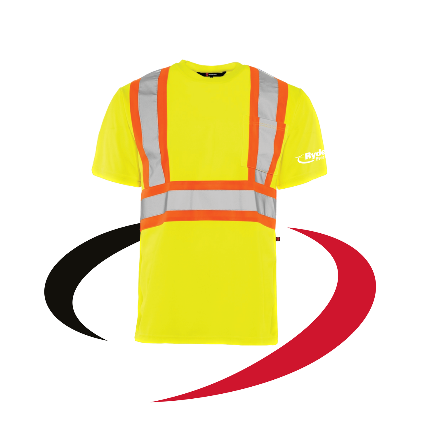 Short Sleeve Traffic T-Shirt, 4″ Reflective Tape