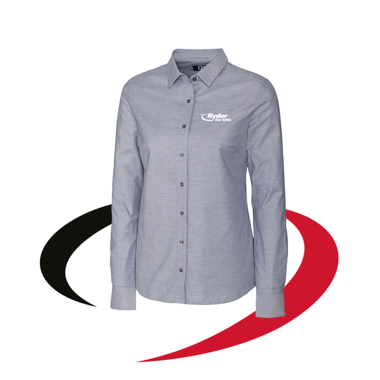 Cutter & Buck Stretch Oxford Women's Long Sleeve Dress Shirt