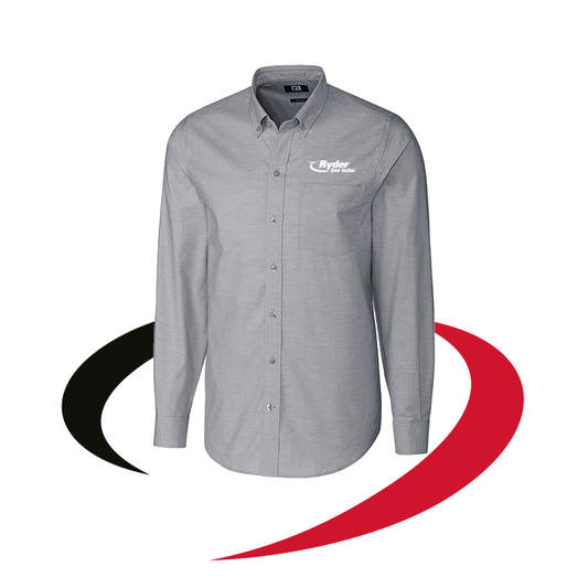 Cutter & Buck Stretch Oxford Men's Long Sleeve Dress Shirt