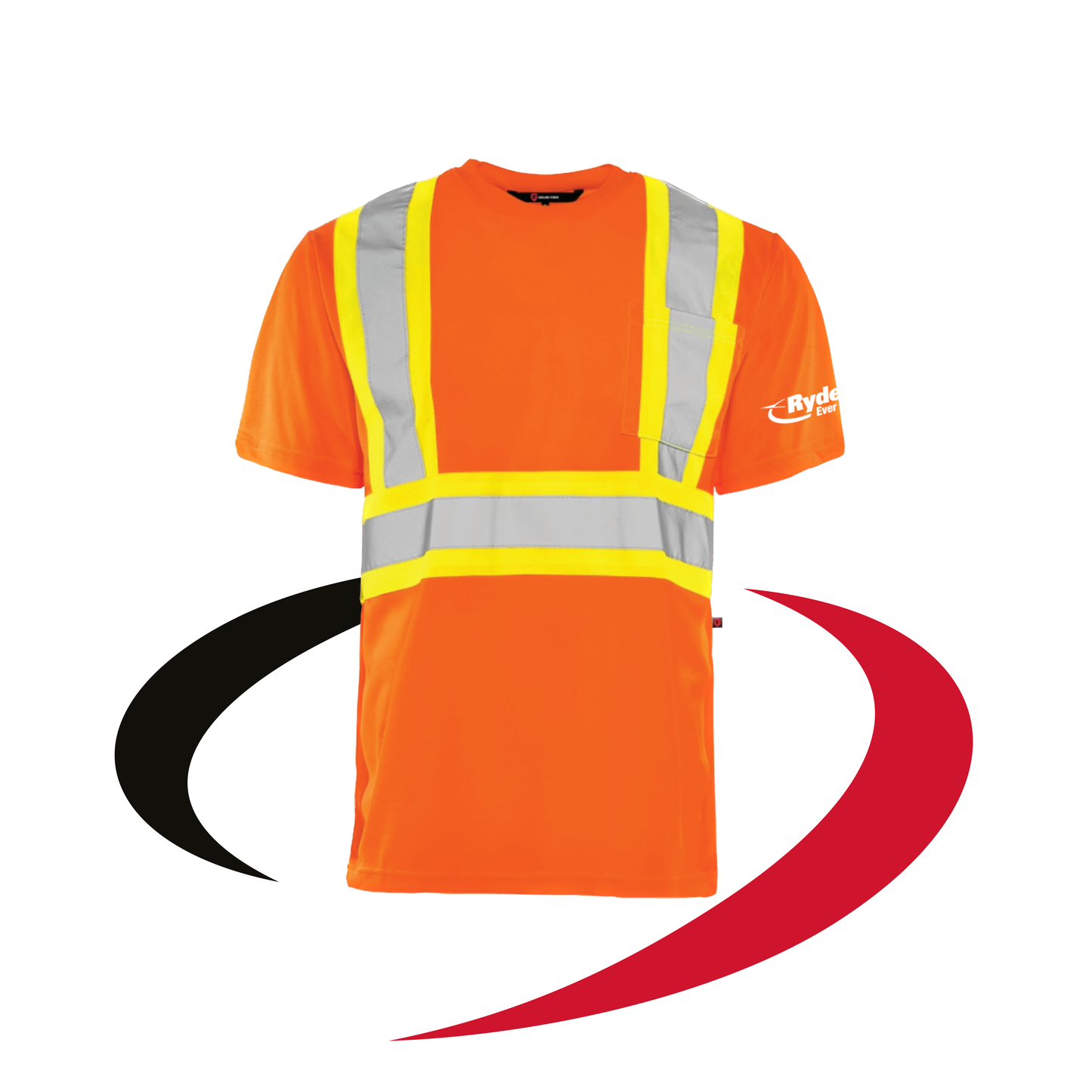 Short Sleeve Traffic T-Shirt, 4″ Reflective Tape